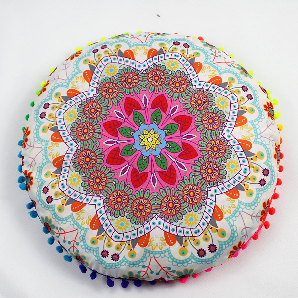 Flower Round Seat Cover Furniture Cushion Case Flower Round Seat Cover Furniture Cushion Case