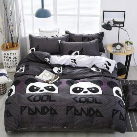 Bedding Four-piece Set Bed Sheet Quilt Cover (Option: Panda Beibei-220x240 4 Set)